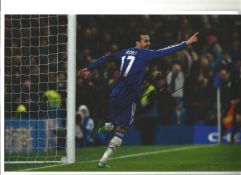 Football Pedro 10x8 signed colour photo pictured in action for Chelsea. Pedro Eliezer Rodríguez