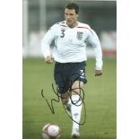 Wayne Bridge Signed England 8x12 Photo. Good Condition. All signed pieces come with a Certificate of