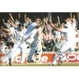 Cricket Andrew Strauss, Graeme Swan and Ian Bell Signed 10 x 8 inch cricket photo. Good Condition.