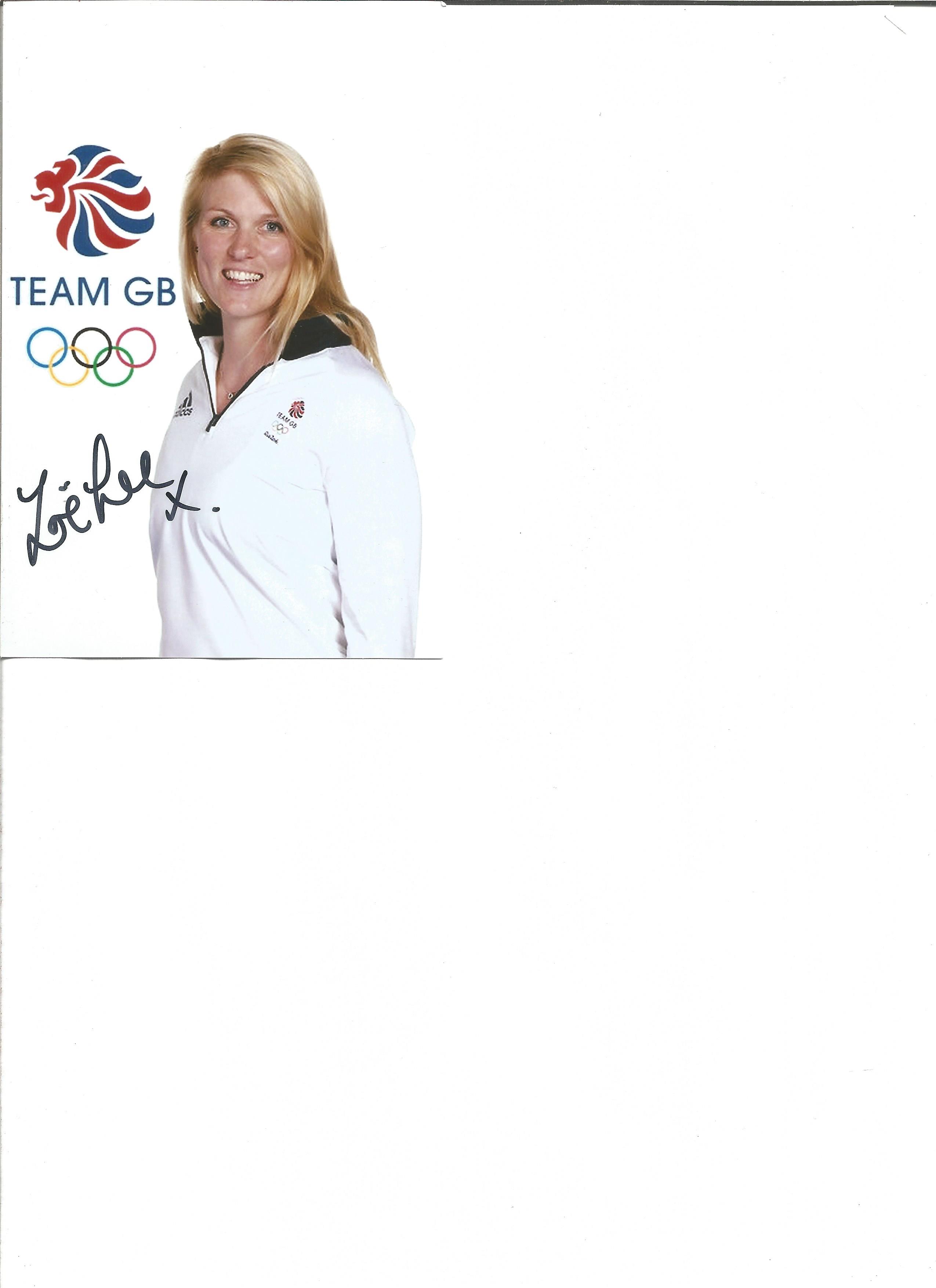Olympics Zoe Lee signed 6x4 colour photo. British Olympic silver medallist in womens eights rowing