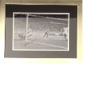 Gordan Banks framed England Signed 14 X 18 inch football photo. Good Condition. All signed pieces