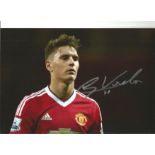 Football Guillermo Varela signed 12x8 colour photo pictured while at Manchester United. Guillermo