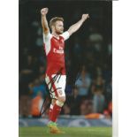 Football Shkodran Mustafi signed 12x8 colour photo pictured playing for Arsenal. Shkodran