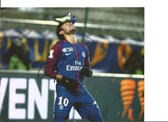 Football Neymar Jr signed 12x8 colour photo pictured in Paris St Germain kit. Neymar da Silva Santos