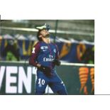 Football Neymar Jr signed 12x8 colour photo pictured in Paris St Germain kit. Neymar da Silva Santos
