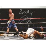 Boxing George Groves signed 12x8 colour photo dedicated. George Groves is a British former