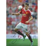 Football Matteo Darmian signed 12x8 colour photo pictured in action for Manchester United. Matteo