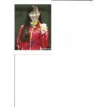 Olympics Sun Yiwen signed 6x4 colour photo. Chinese Olympic silver and bronze medallist in womens
