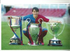 Football Bojan Krkic signed 12x8 colour photo pictured during his time with Barcelona F. C. Bojan