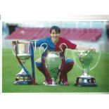 Football Bojan Krkic signed 12x8 colour photo pictured during his time with Barcelona F. C. Bojan