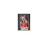 Vladimir Smicer Liverpool Signed 16 x 12inch mounted football photo. Good Condition. All signed