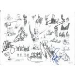 Olympics Team GB Gold Winners London 2012 12x8 multi signed print signed by Andy Murray, Chris