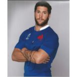 Maxime Machenaund Signed France Rugby 8x10 Photo. Good Condition. All signed pieces come with a