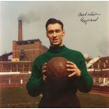 Ray Wood Signed 1959 Manchester United Busby Babe 10x10 Photo. Good Condition. All signed pieces