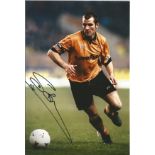 Steve Bull Signed Wolves 8x12 Photo. Good Condition. All signed pieces come with a Certificate of