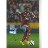 Football Alex Song signed 12x8 colour photo pictured in action for West Ham United. Alexandre