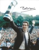 Bobby Moncur Signed Newcastle United Ecwc 8x10 Photo. Good Condition. All signed pieces come with