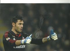 Football Marco Amelia 12x8 signed colour photo pictured during his time with AC Milan in Italy.