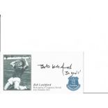 Football Everton commemorative envelope signed by Goodison legend Bob Latchford. Good Condition. All