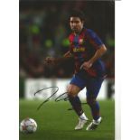 Football Deco signed 12x8 colour photo pictured in action for Barcelona. Anderson Luís de Souza (