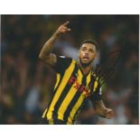 Andre Gray Signed Watford 8x10 Photo. Good Condition. All signed pieces come with a Certificate of