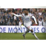 Football Alexandre Lacazette signed 12x8 colour photo pictured in action for Olympique Lyonnais in