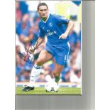 Football Frank Lampard signed 10x8 mounted colour photo pictured while in action for Chelsea.