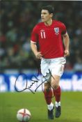 Gareth Barry Signed England 8x12 Photo. Good Condition. All signed pieces come with a Certificate of