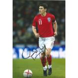 Gareth Barry Signed England 8x12 Photo. Good Condition. All signed pieces come with a Certificate of