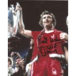 Trevor Francis Signed Nottingham Forest European Cup 8x10 Photo. Good Condition. All signed pieces
