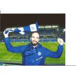 Football Gonzalo Higuaín signed 10x8 colour photo pictured during his time with Chelsea FC.