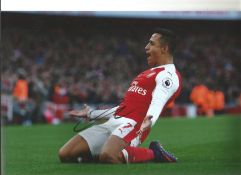 Football Alexis Sanchez signed 12x8 colour photo pictured while playing for Arsenal. Alexis