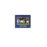 Jermaine Defoe and Jerzy Dudek England v Poland signed 16 x 12 inch mounted football photo. Good