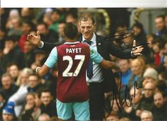 Football Slaven Billic and Dimitri Payet signed 12x8 colour photo pictured while at West Ham United.