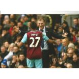 Football Slaven Billic and Dimitri Payet signed 12x8 colour photo pictured while at West Ham United.