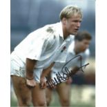 Neil Back Signed England Rugby 8x10 Photo. Good Condition. All signed pieces come with a Certificate