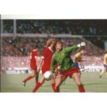 Football Ray Clemence signed 12x8 colour photo pictured in action for Liverpool. Raymond Neal "