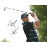 Golf Matt Fitzpatrick 10x8 signed colour photo. Good Condition. All signed pieces come with a