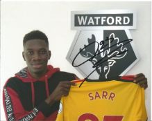 Ismaila Sarr Signed Watford 8x10 Photo. Good Condition. All signed pieces come with a Certificate of