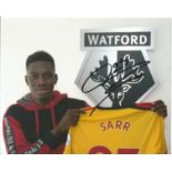 Ismaila Sarr Signed Watford 8x10 Photo. Good Condition. All signed pieces come with a Certificate of