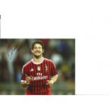 Football Alexandre Pato signed 8x6 colour photo pictured in action for AC Milan. Alexandre Rodrigues