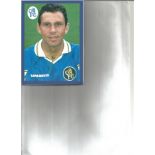 Football Gus Poyet signed 6x4 mounted colour photo pictured while at Chelsea F. C. Gustavo