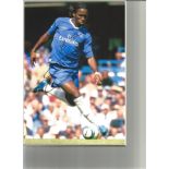 Football Didier Drogba signed 10x8 mounted colour photo pictured in action for Chelsea. Didier