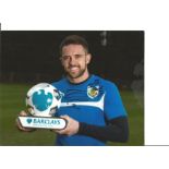 Football Danny Ings signed 10x8 colour photo pictured receiving player of the month award during his