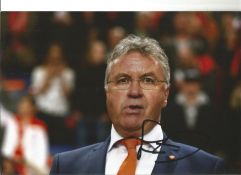Football Guus Hiddink signed 12x8 colour photo pictured while manager of Holland. Guus Hiddink (