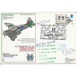 Rare WW2 Resistance leaders signed RAF Duke of Yorks Lysander RAF cover SC28. Inc Jean Greindl aka