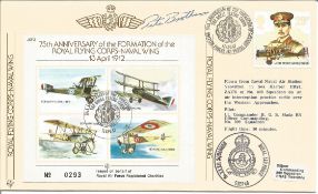 Air Commodore P M Brothers signed 75th Anniversary of the Formation of the Royal Flying Corps