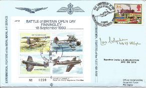 Sqn Ldr L R Colquhoun signed Battle of Britain Open Day Finningley cover JSF21. Experimental