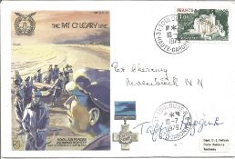 The Pat O'Leary Line signed RAF cover No 166 of 1060. Flown in Hercules XV 306 24Sqn from Toulouse