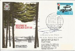 Eric Williams signed RAF Escapers cover SC4 Escape from Stalag Luft III. Flown by RAF Varsity with